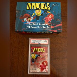 INVINCIBLE NYCC 2025 Excl PSA 10 10/50 Invincible & Atom Eve Signagraph Red A-7